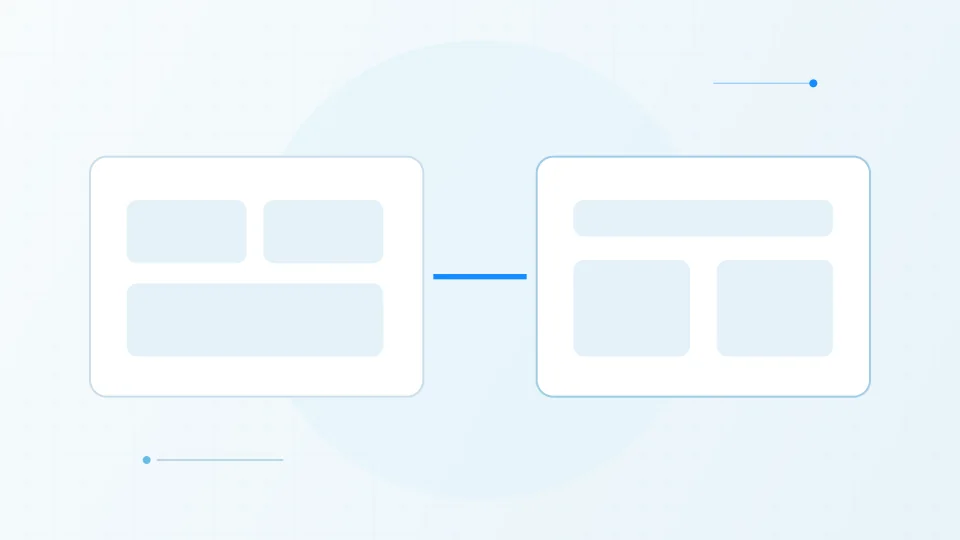 Original illustration comparing a configurable SaaS workspace with a tailored software workflow.
