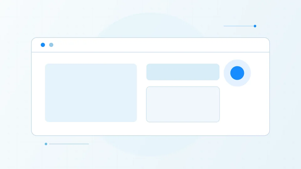 Originalgrafik eines Browsers mit hervorgehobenem Hauptinhalt, Interaktionsreaktion und stabilem Layout.