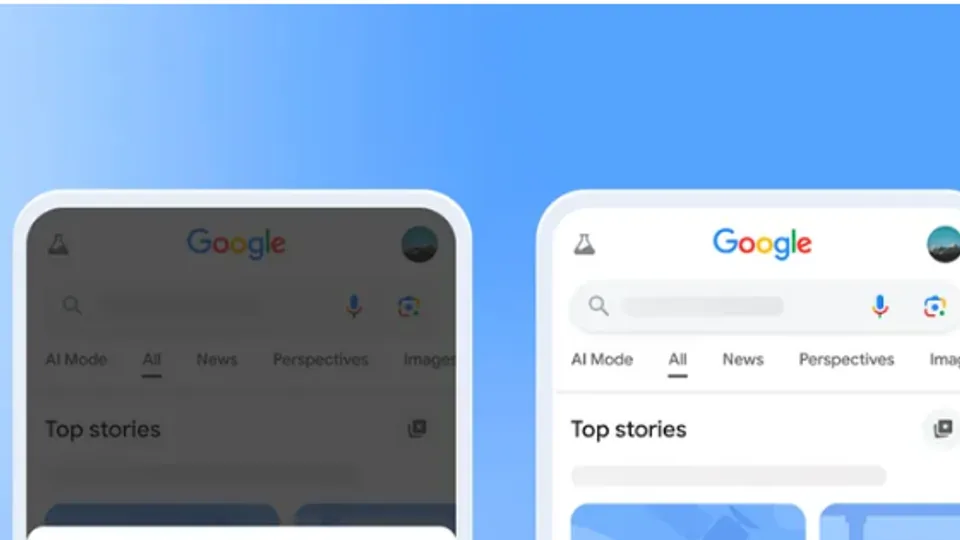 Google Search on mobile, showing the Top stories interface featured in the Preferred Sources announcement.