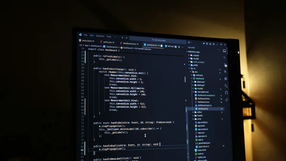 Righe di codice su un monitor rappresentano il lavoro di manutenzione di un sito web.